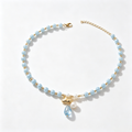 Heavenly Blue Cloud Pearl Necklace