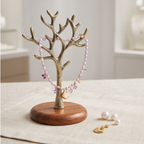 Lavender Celestial Charm Pearl Necklace