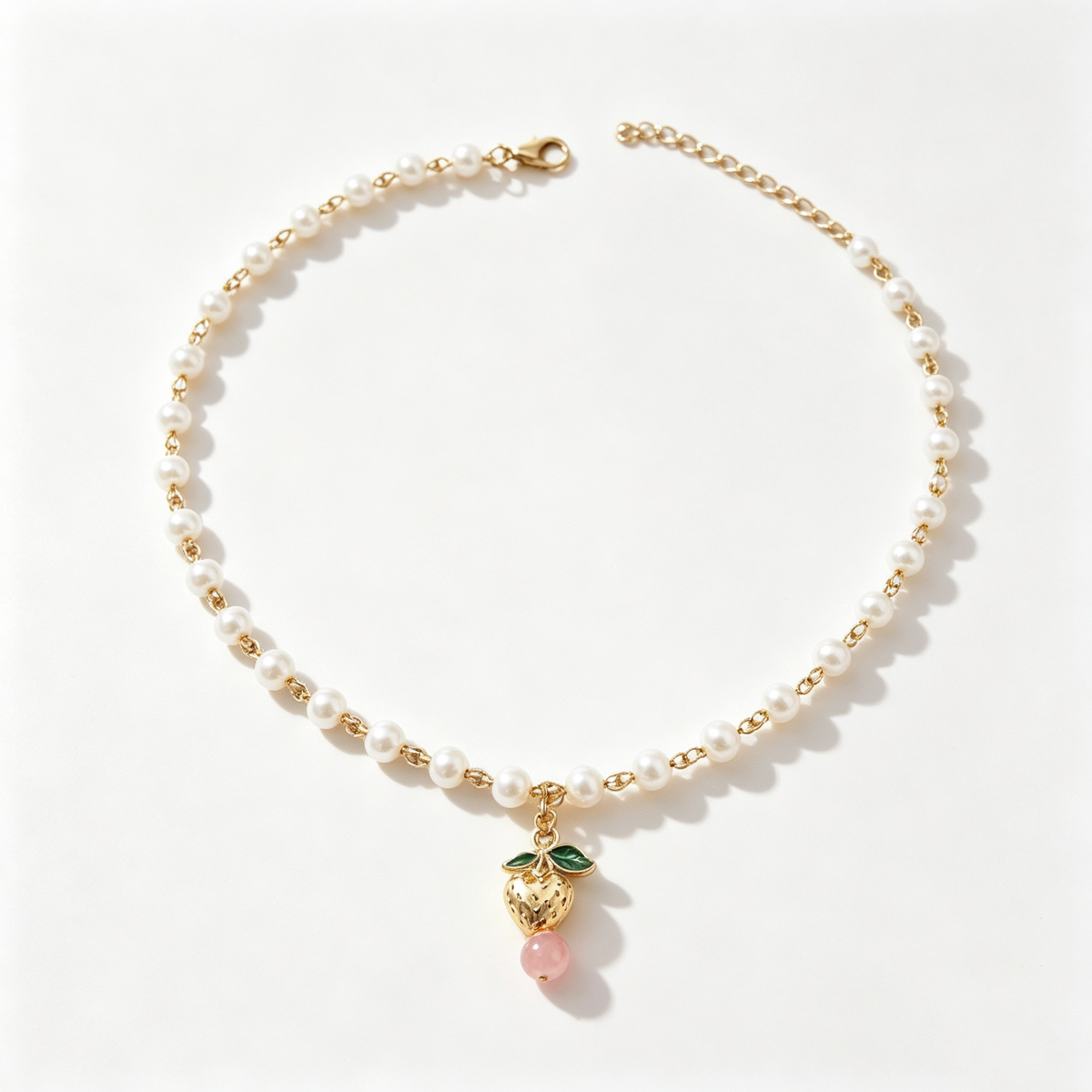 Sweet Strawberry Pearl Necklace