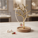 Golden Heart Cherry Pearl Necklace